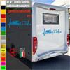 Adesivi camper BATTITO PASSIONE CUORE CAMPER caravan roulotte accessori cod.1839