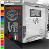 2 Adesivi camper LO AMORE NATURA SOLE CIELO caravan roulotte accessori cod.1835