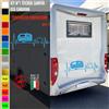 Adesivi camper PASSIONE PER LA ROULOTTE caravan roulotte accessori cod.1842