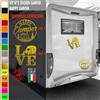 2 Adesivi camper LO AMORE NATURA SOLE CIELO caravan roulotte accessori cod.1835