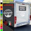 Adesivi camper I LOVE CAMPER AMORE PASSIONE caravan roulotte accessori cod.1822
