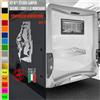 Adesivi camper NATURA CERVO ALBERI STELLE caravan roulotte accessori cod.1830