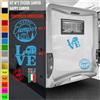 2 Adesivi camper LO AMORE NATURA SOLE CIELO caravan roulotte accessori cod.1835