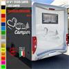Adesivi camper AMORE PER ROULOTTE CUORE caravan roulotte accessori cod.1828