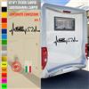 Adesivi camper BATTITO PASSIONE CUORE CAMPER caravan roulotte accessori cod.1839