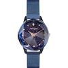 dirocoro Donna Orologio Moda Quarzo Orologio da Polso Donna Bracciale a Maglie Quadrante Bellissimo Cielo Stellato Motivo Cinturino Acciaio Inossidabile Casual Donna Orologio Blu