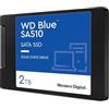 Western Digital WD Blue SA510, 2 TB, 2.5 SATA SSD, fino a 560 MB/s, Include Acronis True Image per Western Digital, clonazione e migrazione del disco, backup completo e ripristino rapido, protezione da ransomware