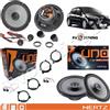 Hertz Kit 6 Altoparlanti Hertz K165 X165 Ant/Post+Adattatori e Cavi Casse Peugeot 207