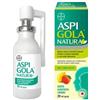 Aspi Gola Natura Spray Con Estratti Naturali Per Mal di Gola e Tosse Gusto Albicocca e Limone 20ml