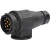 AOHEWEI Spina per Rimorchio a 13 Pin, 12V 13 Poli per Rimorchio Caravan Adattatore per Connettore per Cablaggio Elettrico Convertitore per Barra di Traino per Veicolo Rimorchio