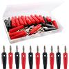 RUNCCI-YUN RUNCC-YUN 30Pcs 4mm Connettore per Altoparlante a Banana, Banana connettore Placcato oro,4mm Connettore Cavo Audio Altoparlante Nero/Rosso