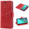 Mulbess Cover per Samsung Galaxy A40, Custodia Pelle con Magnetica per Samsung Galaxy A40 [Vinatge Case], Vino Rosso