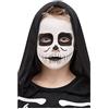 Smiffys Smiffys Make-Up FX, kit scheletro per bambini, Aqua, Bianco e nero, Trucco viso, pastello, spugna e applicatore