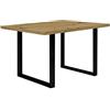 Forte TABLES Tavolo non allungabile, in legno derivato, rovere artigianale, 140 x 74,7 x 90 cm