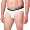 Emporio Armani Men's Brief Underlined Logo Slip Boxer, White, L Uomini