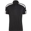 adidas Squadra 21 Short Sleeve Polo Shirt, Uomo, Black/White, 3XL
