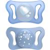 Chicco PhysioForma - Micrò Succhietto 0-2M Tettarella Silicone Azzurro, 2 Pezzi