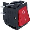 HorecaForniture Interruttore Bipolare Rosso 16A 250V 3319016 Compatibile