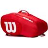 Porta racchette Wilson Team Padel Rosso