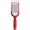 Victorinox, grattugia da cucina grossolana in acciaio inox con supporto in gomma antiscivolo, rossa