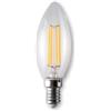 Lampadina LED a filamento Opal, Oliva C35, 4W/470lm, base E14, 3000K