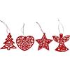 Giocoplast Natale Addobbo Natalizio Glitter Rosso 10cm Modelli Assortiti Prezzo Caduno