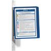 Durable 591407 Vario Magnet Wall 5, Leggio da Parete con Supporto Magnetico, 5 Pannelli, Formato A4, Blu