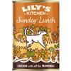 Lily's Kitchen Scatoletta di cibo umido naturale per cani adulti, pranzo della domenica, ricetta senza cereali (6 x 400g può)