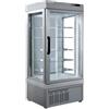 D.L. SERVICE Vetrina refrigerata - Capacità 530 lt - cm 76 x 76 x 191h ARGENTO