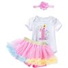 Leideur Abito da Primo Compleanno per Bambina Tutu con Gonna 1 Anno Regali per Bambina (Multicolore1, 12-18 Mesi)