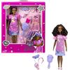 Barbie - La Mia Prima, Bambola Alta 34 cm con Busto Morbido e Arti snodati, Abiti e Accessori per Serate di Festa e Momento della Nanna, Giocattolo per Bambini 3+ Anni, HMM67
