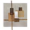 World Art Quadri e sculture in Metallo Composizione Astratta, Multicolore, 70 x 58 x 4 cm