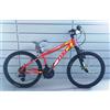 Alpina BICICLETTA ALPINA FLIP MOUNTAIN BIKE MTB 24" ACCIAIO 21V ANTERIOR ROSSO RAGAZZO