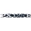 RMS Stemma/Scritta «Px 125 E» Per Cofano Vespa Px 125-2 Perni 158X20 Mm Interasse 105 Mm