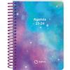 Q Kalon - Agenda scolastica 2023-2024 (settembre a giugno) - Giorno Pagina - Dimensioni: 11 x 15 cm (A6) - Bilingue: Spagnolo e Inglese - Cosmos