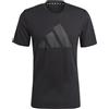 adidas Men Train Essentials Feelready Logo Training Maglietta a Maniche Corte, L Nero/Nero