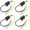 EPLZON 12V 25W 6.8 Ohm Moto LED Indicatore di direzione Indicatore resistore Adattatore per resistenza di carico Moto Adattatore Flash Fix Error per moto (confezione da 4 pezzi)