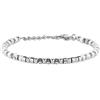 GAVU Bracciale di Perline di Pietre Dure Howlite Ematite e Acciaio Inossidabile da Uomo
