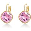 YONVUN Austriaco Cristallo Goccia pendenti Leverback Orecchini | Placcato 18K Gold zircone pietra preziosa cerchio argento Pendenti Gioielli Regalo per Moglie Mamma Figlia Fidanzata