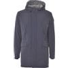 CAVALLI CLASS giaccone blu con cappuccio fisso