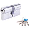 TESA ASSA ABLOY T65D3535N Cilindro europeo T60, 35 x 35 mm, per serrature a profilo europeo per porte residenziali e commerciali, installazione semplice dall'esterno con una sola vite