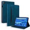 Rosbtib Custodia per Tablet Lenovo M10 FHD Plus 10.3 Pollici TB-X606F/TB-X606X Folio Cover Business Pelle al Tatto Multi-angli Stand Case con Slot per Schede, Blu