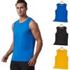vf VFIT 3 Pezzi Canotta Sportiva da Uomo Bretella Asciugatura Rapida Traspirante Corsa Palestra Fitness Crossfit Calcio Palestra Escursionismo Gilet Sportivo Confezione da 3 (M, Blu + Grigio)