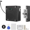 Liseng Serratura elettronica nascosta fai da te invisibile per RFID Home Office Smart Drawer Locker per porte (nero)