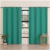 PETTI Artigiani Italiani - Tende a Pannelli per Interno con Anelli 2 Pezzi 140x280cm, Tenda Camera da Letto e Soggiorno Oscuranti Isolanti e Moderne, Fiocco Ottanio, 100% Made in Italy