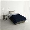 Italian Bed Linen Piumone Invernale Letto Piazza e Mezza 200x200, Doubleface, Piumino imbottito 200 gr Made in Italy, Esterno in Microfibra, Zaffiro/Platino
