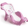 Babysun OKBABY Buddy - Sdraietta Anatomica con Seduta in Gomma Antiscivolo per il Bagnetto del Neonato 0-8 Mesi (8 kg) - Rosa