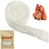 duoyif Rete per Arrosti Rete Arrosto Elastica 5,5M Rete di Carne Rete Alimentare per Arrosti Rete Elastica per Arrosti, Rete da Cucina in Cotone per Conservare Friggere e Cucinare La Carne (5.5m)