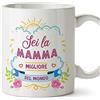 Mugffins Tazza Mamma - Sei la Mamma Migliore del Mondo (Modello 1) - Idee Regali Originali Festa della Mamma