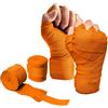 YNR Involucri per mani da boxe, bende da boxe, guanti interni con chiusura extra larga, protezione da pugno per uomini donne e bambini, ideali per MMA boxe, allenamento palestra fitness (arancione)